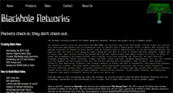 Desktop Screenshot of blackhole-networks.com