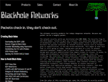 Tablet Screenshot of blackhole-networks.com